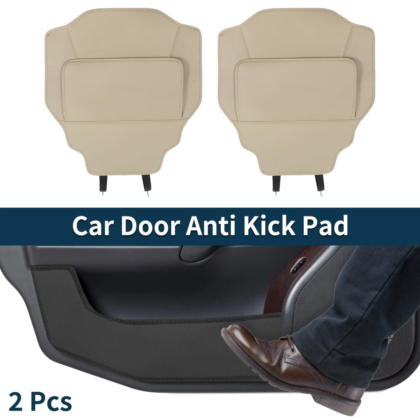Leather Anti Kick Pad Sticker for Toyota Vellfire Alphard 40 (2015–2020)