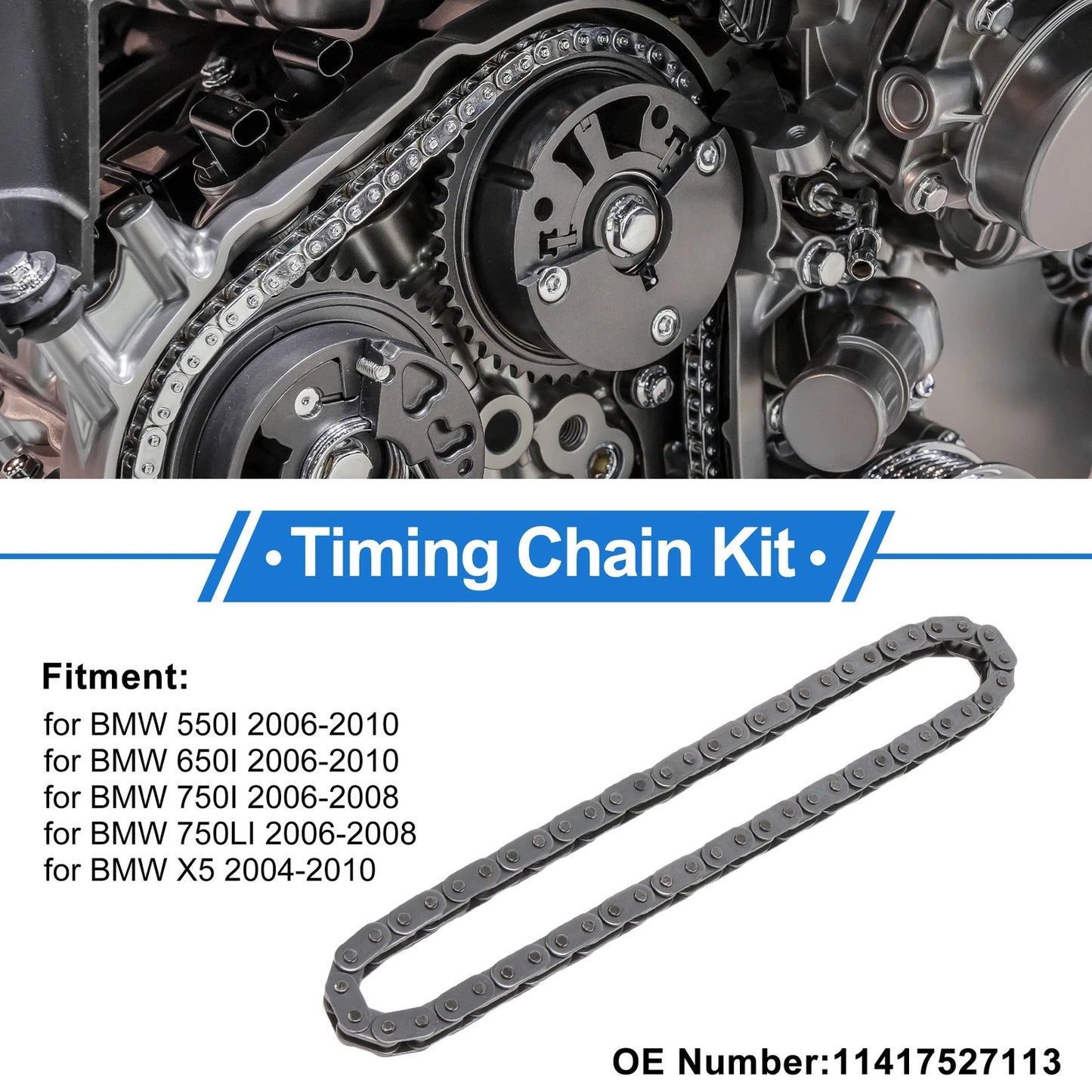 Timing Chain Kit for BMW 550i (2006–2010) No. 11417527113