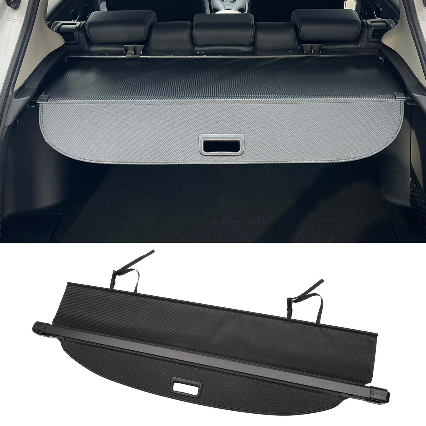Retractable Cargo Cover for Nissan Murano (2015–2024) Black Carbon Fiber