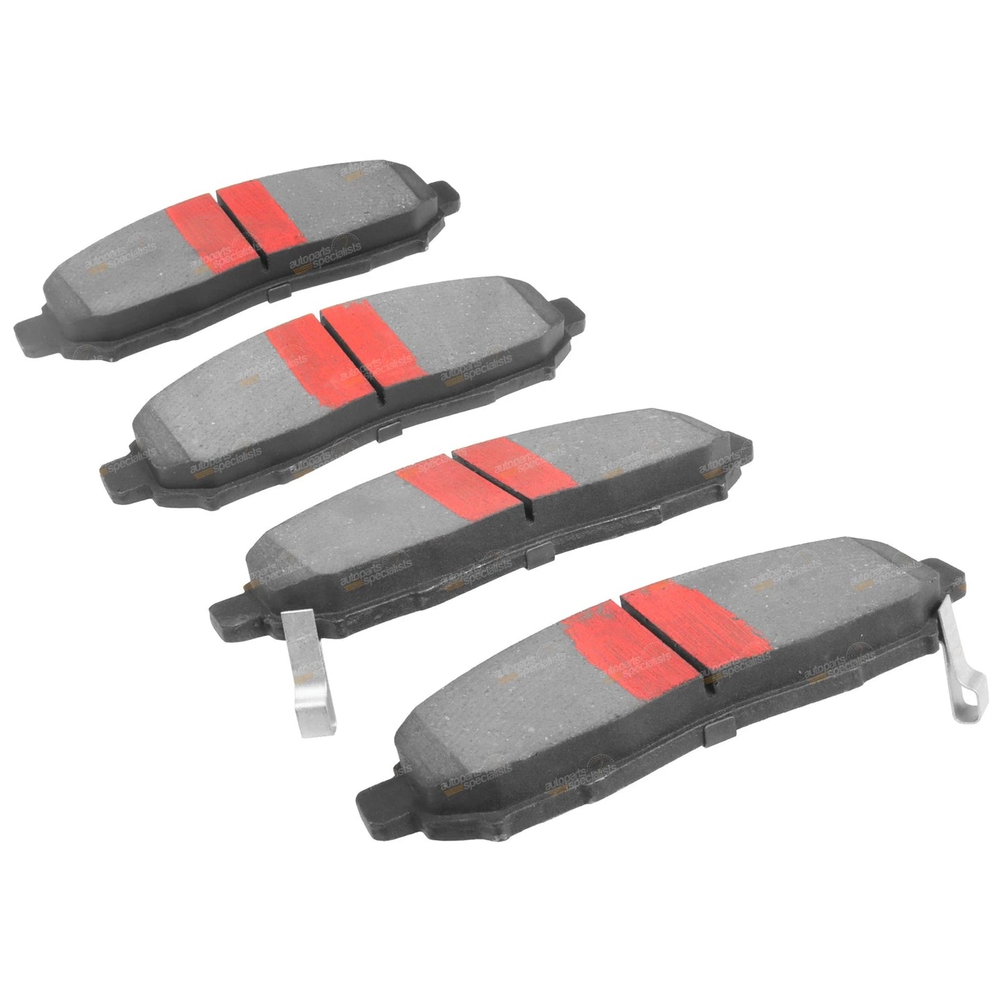 Set of 4 Front Disc Brake Pads for Nissan Navara D40 (2005–2012)