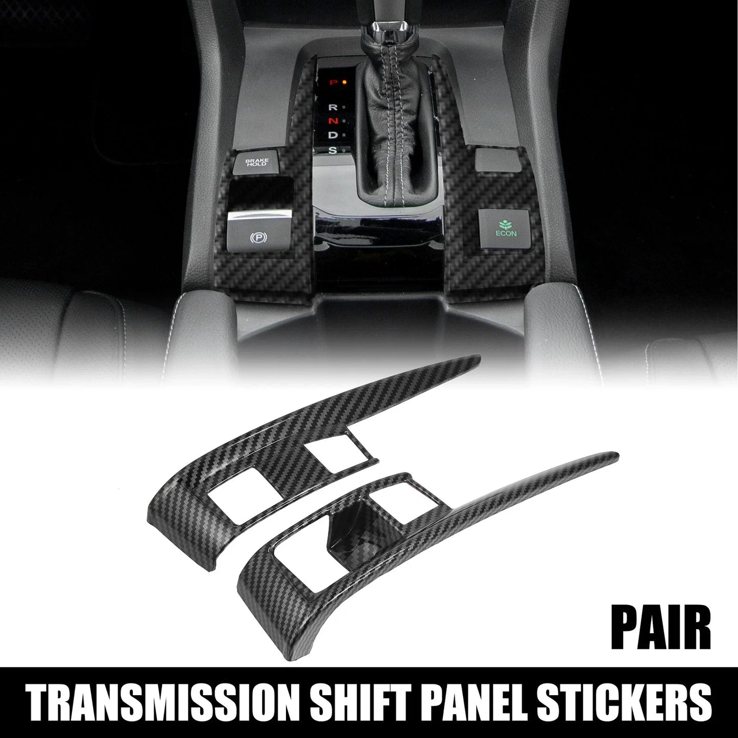 Gear Boots Trims for Honda Civic 2016-2021 (2 x Stickers)