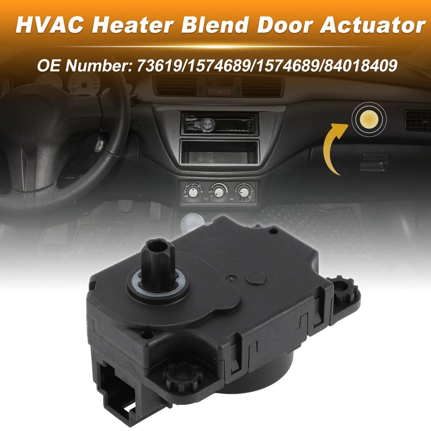 HVAC Heater Blend Door Actuator for Chevrolet Blazer (2019–2023) 1574689 73619