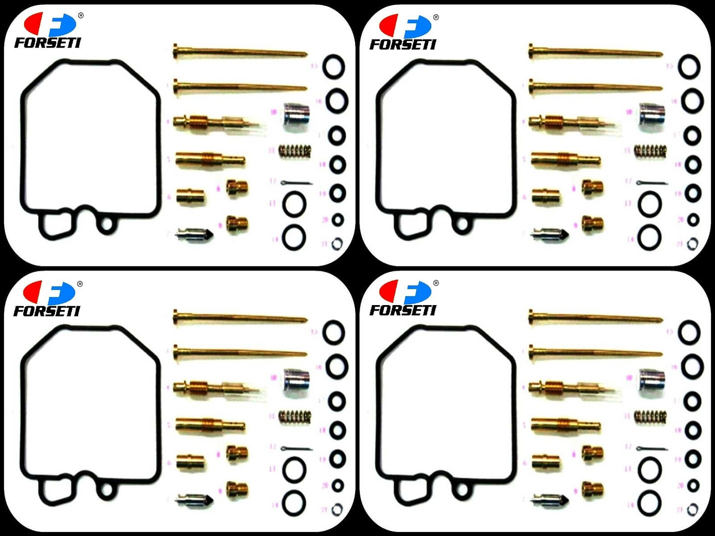 Set of 4 Carburetor Repair Kits for Honda CB900F Bol d'Or (1980–1982)