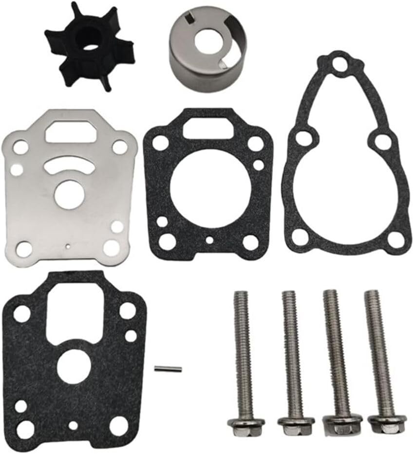 Water Pump Impeller Repair Kit for Tohatsu 4 HP 5 HP 6 HP (4-Stroke)
