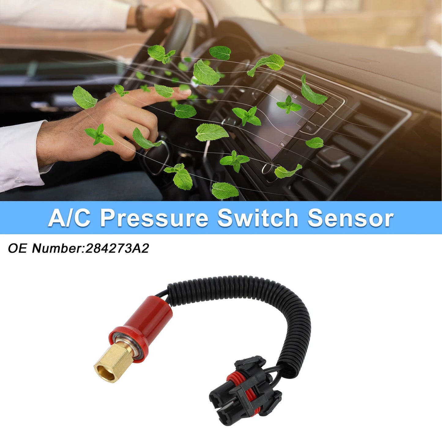 A/C Pressure Switch Sensor for Case Skid Steer Loader TR270 TR310 TR320 TR340