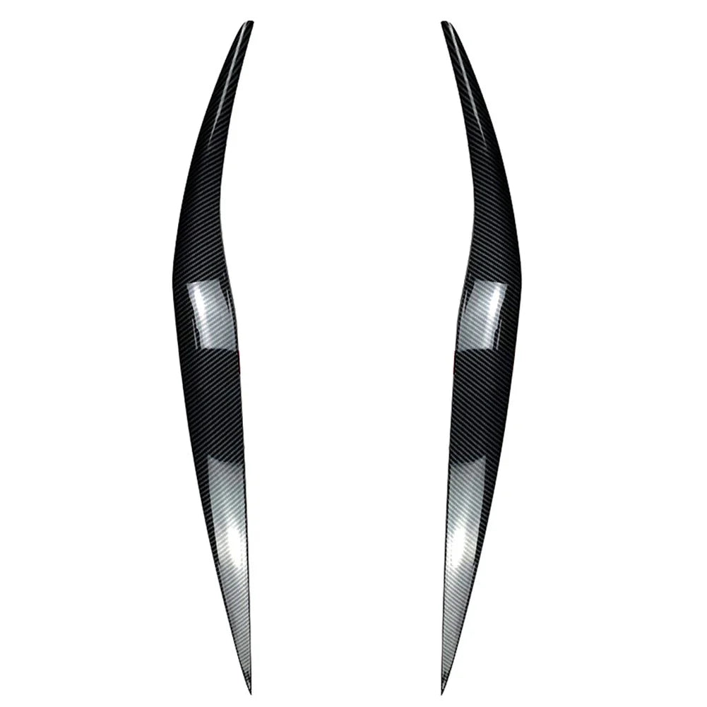 Carbon Fiber Front Headlight Eyebrow Cover Trim for Ford Fiesta (2013-2017)