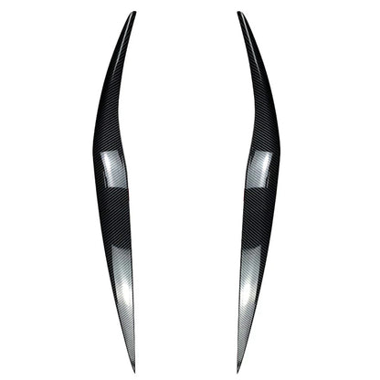Carbon Fiber Front Headlight Eyebrow Cover Trim for Ford Fiesta (2013-2017)
