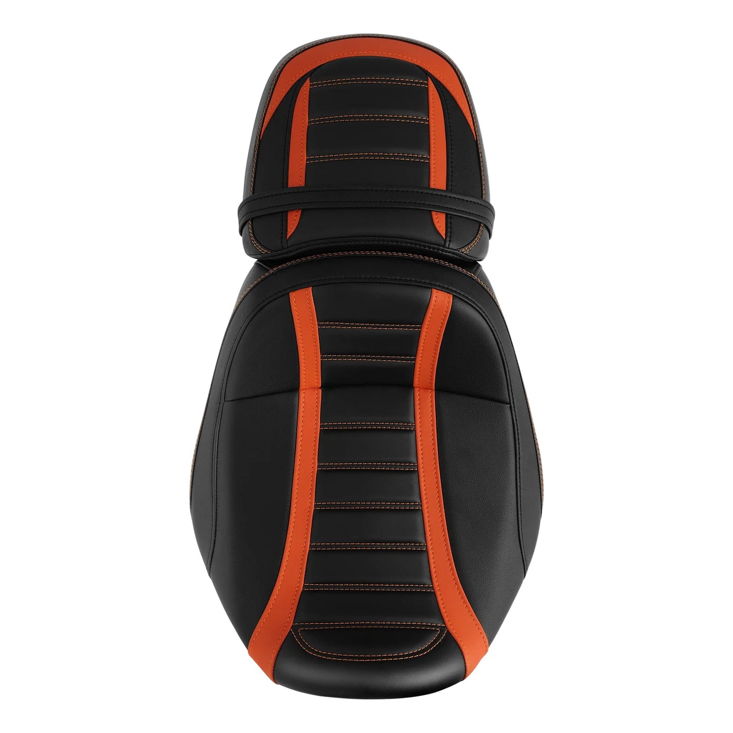 Black Orange Driver Passenger Seats for Harley CVO Road Street Glide (2023-2025)
