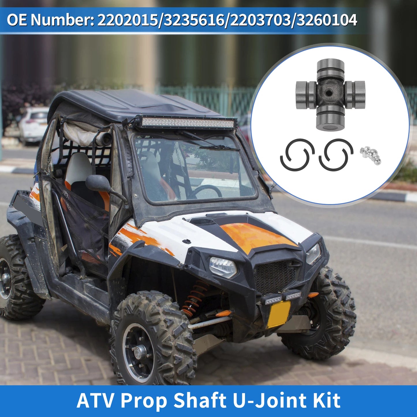ATV Prop Shaft U-Joint Kit for Polaris RZR XP 1000 (2015–2017)
