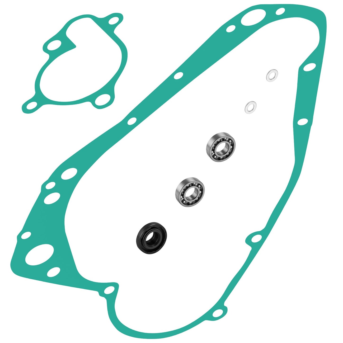 Water Pump Rebuild Clutch Cover Gasket Kit for Suzuki RM250 (1989–1995)