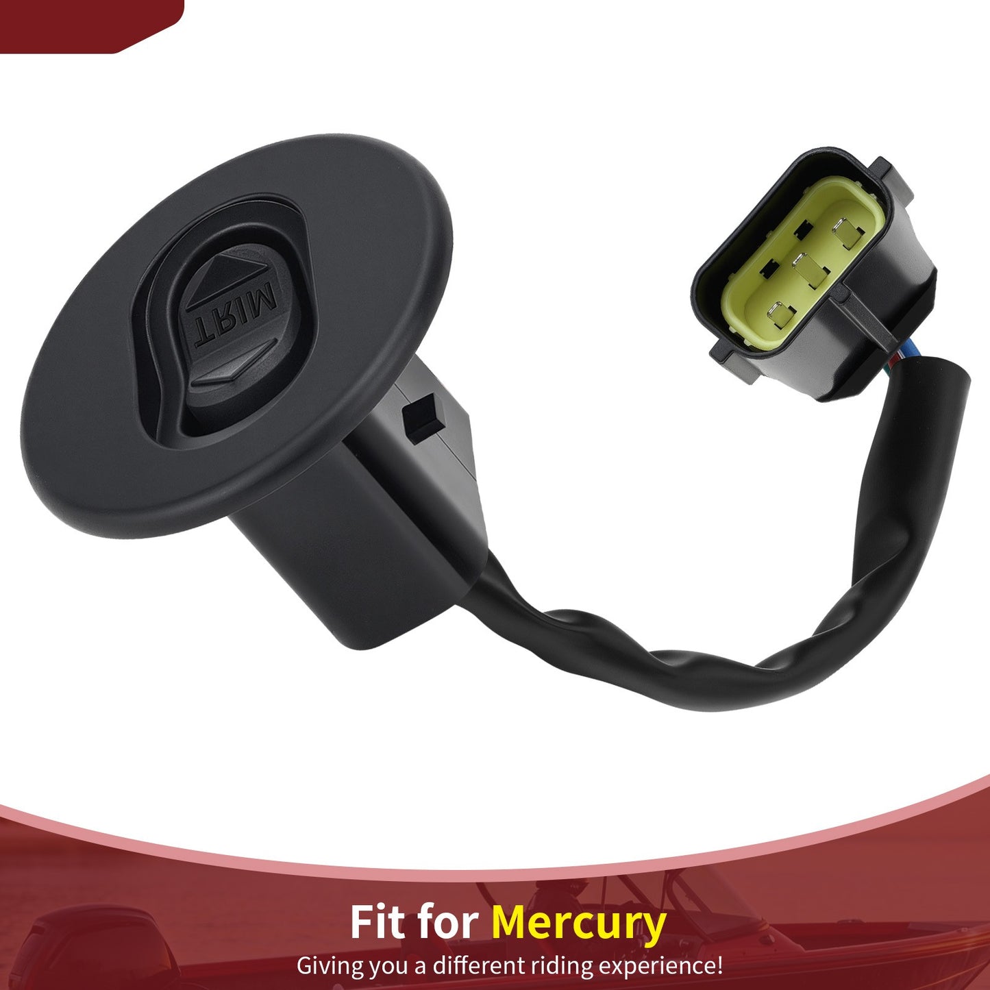 Trim Switch Round Bezel for Mercury Outboard (1965–2015)
