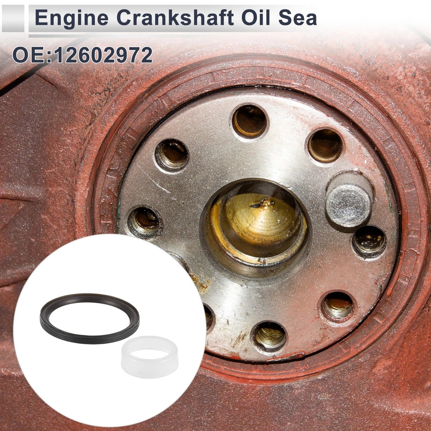 Rear Crankshaft Oil Seal for Chevrolet Impala 1999-2009 (2 x NBR Rubber Seals)