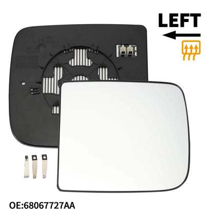Heated Left Mirror Glass for Dodge Ram 1500 2500 (No. 68067727AA)