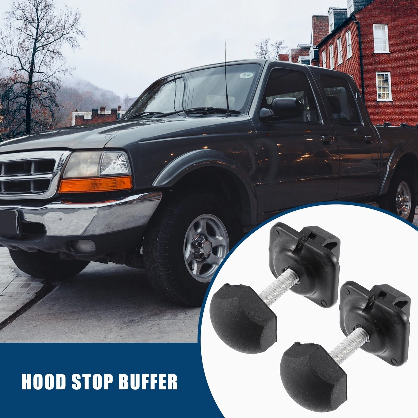 2X Hood Bumper Stop Cushion Support for Ford Ranger (1998–2011) 1L5Z16758AA