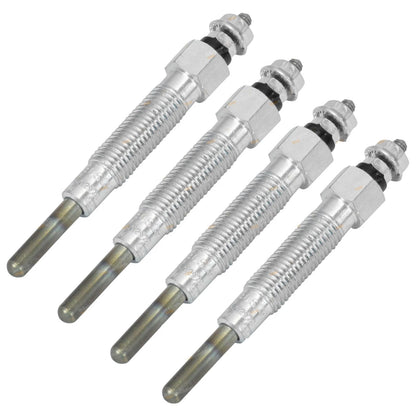 Set of 4 Glow Plugs for Nissan Navara D21 D22 Diesel (1986–2007)