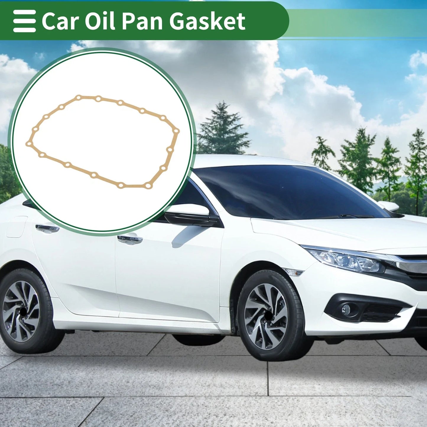 Car Oil Pan Gasket for Honda Civic, HR-V (2014-2025, 2016-2025)