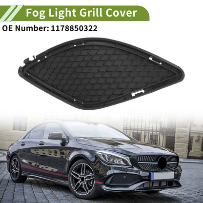 Front Left Fog Light Grill for Mercedes-Benz CLA250 (2014-2019) Black