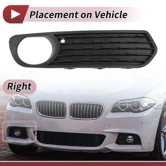 1 x Front Right Fog Light Grill for BMW F20 (2011-2015) Black