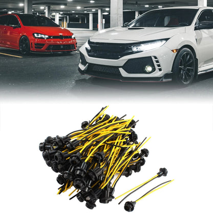 100 Pcs W5W 194 T10 Bulb Socket Connector for Cars