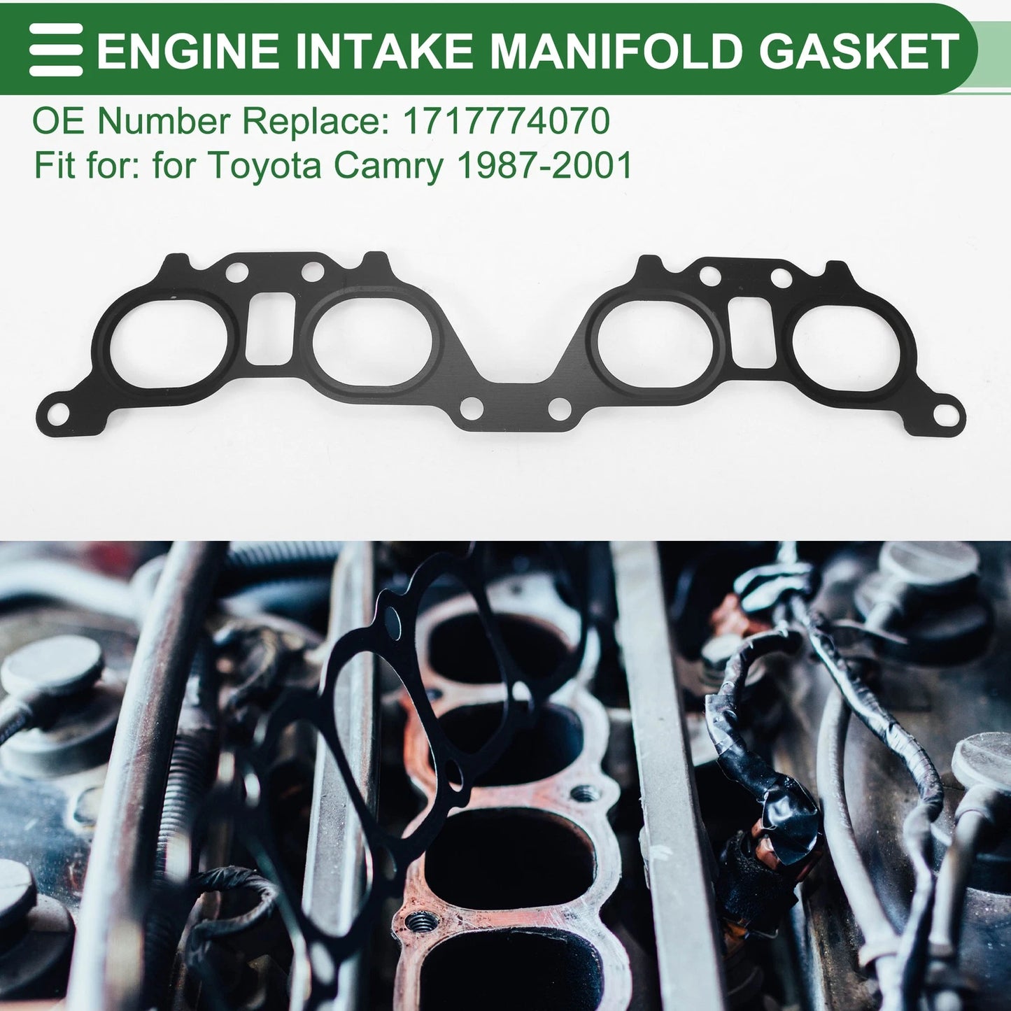 Engine Intake Manifold Gasket for Toyota Camry (1987–2001) No. 17177-74070