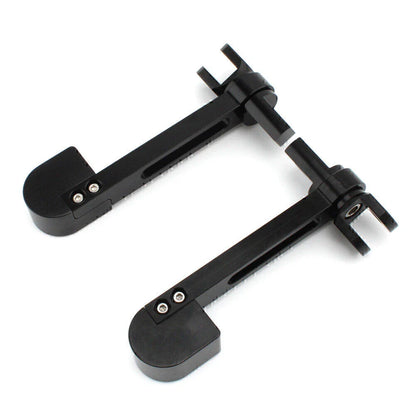 Black Stirrup Heel Foot Rest Pegs for Harley Sportster XL 883 1200 Softail FXWG