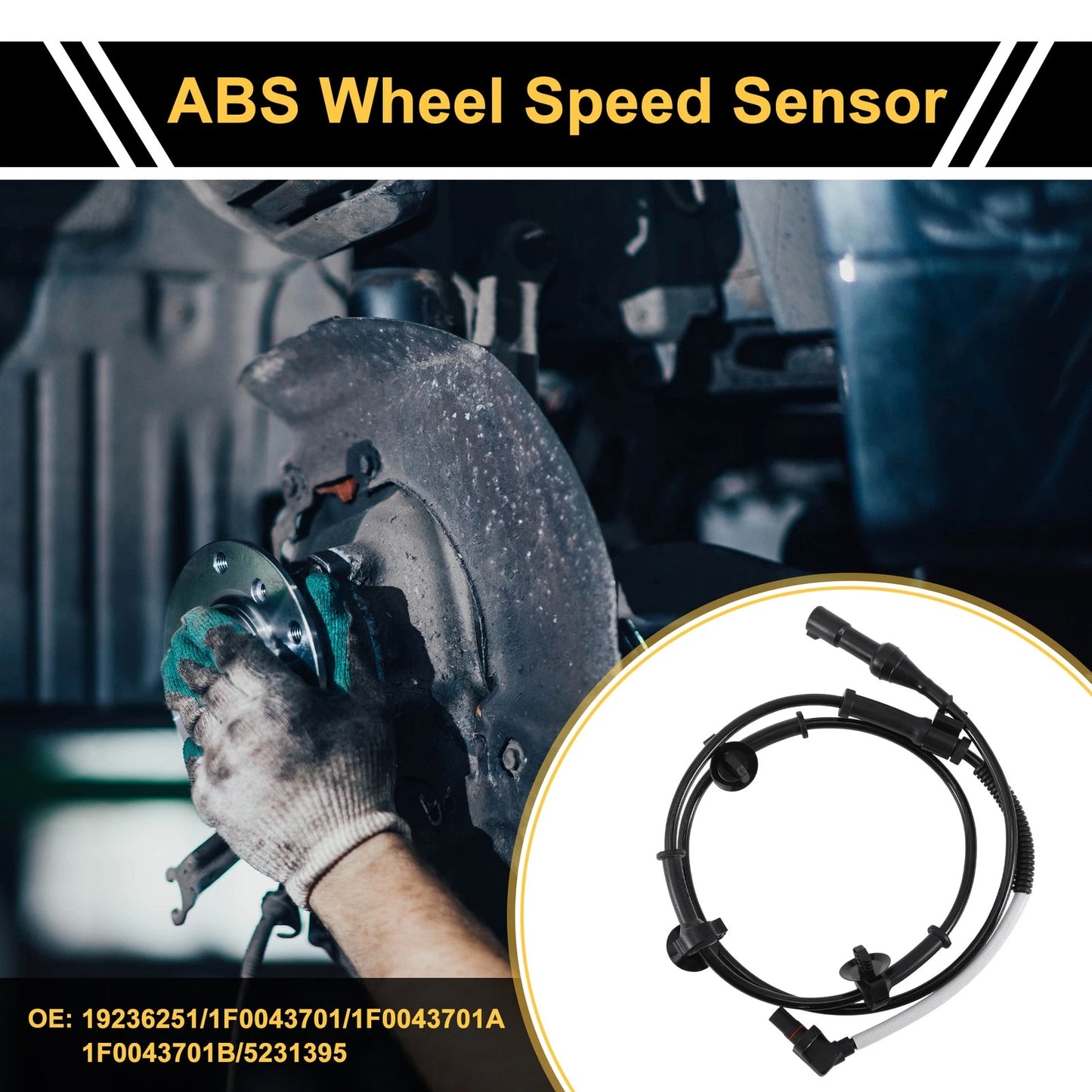 ABS Wheel Speed Sensor No. 19236251, 1F0043701 for Ford Ranger (2000–2009)