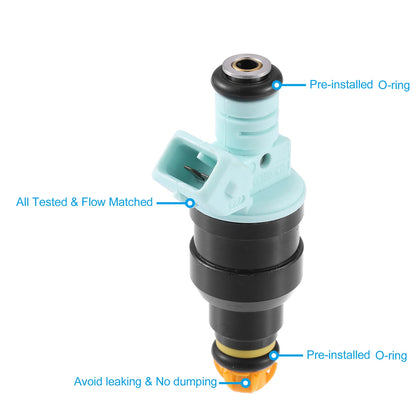 Set of 4 Fuel Injectors 0280150415 13641730060 for BMW 323i 323is (1998–1999)