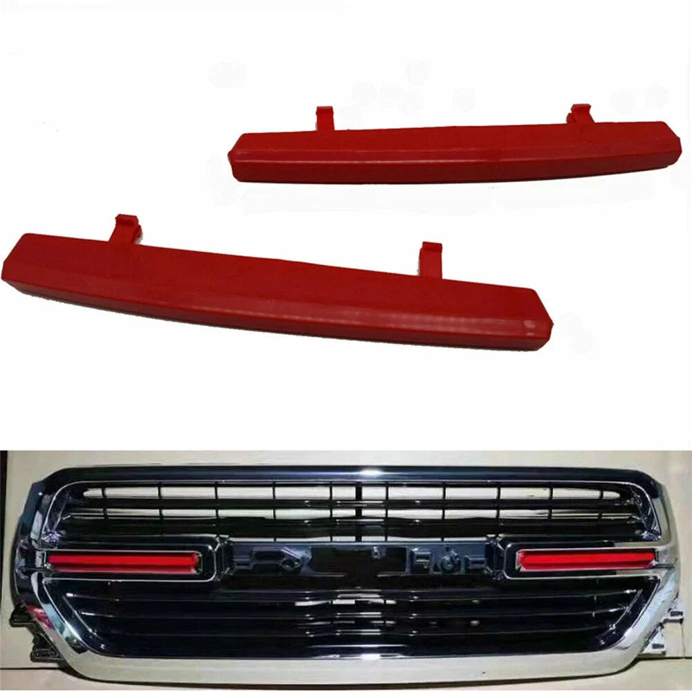 Red Front Grille Insert Cover Trim for 2019-2021 Dodge Ram 1500