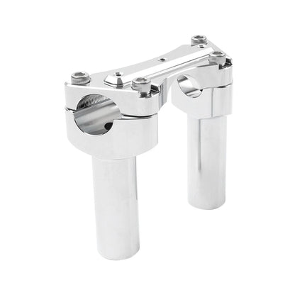 4" Handlebar Risers Top Clamp Chrome for Harley Dyna Softail FLTR FLHR (1991–2023)