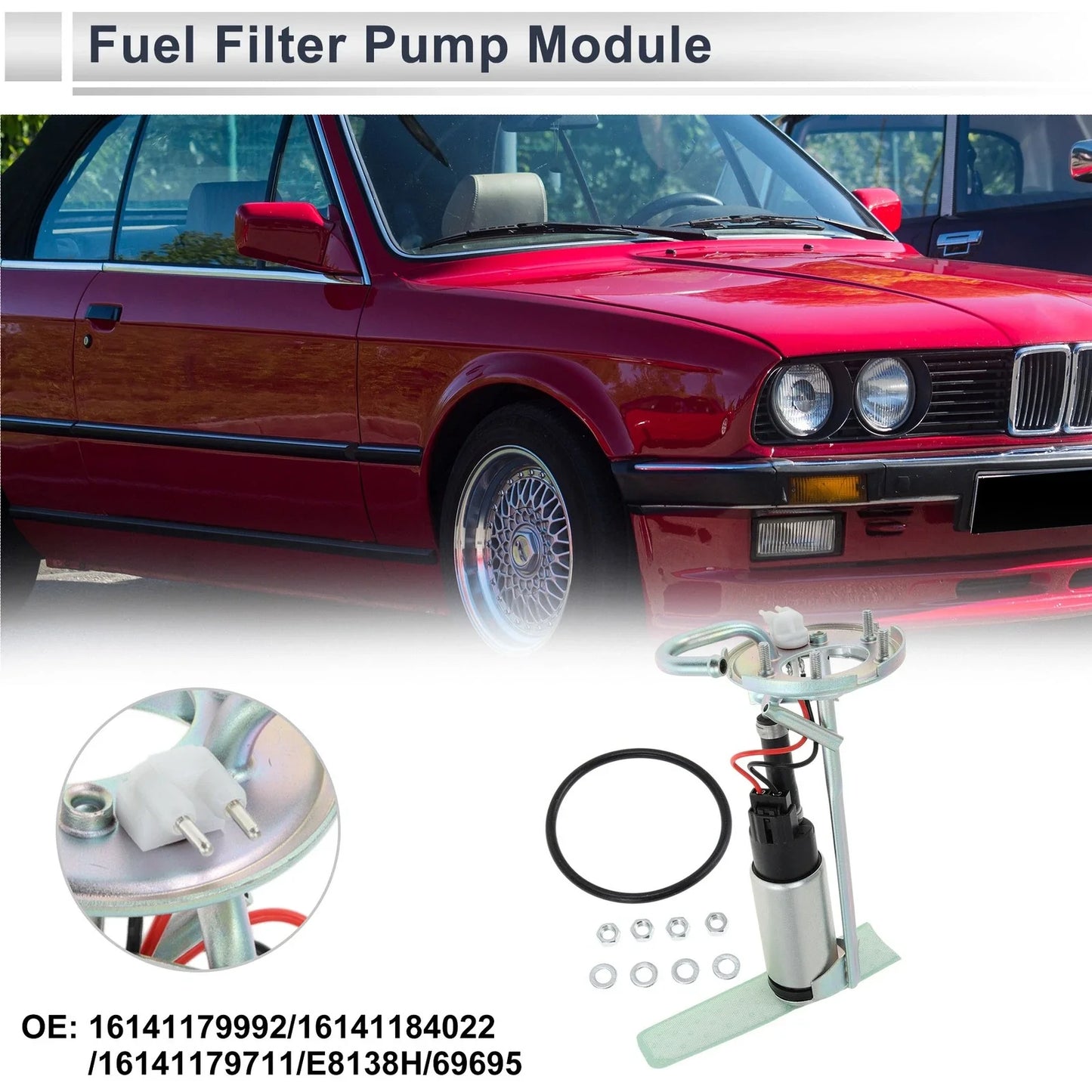 Fuel Pump Assembly 1.8L 2.5L 2.7L for BMW 318i 325 325i (1988-1993)