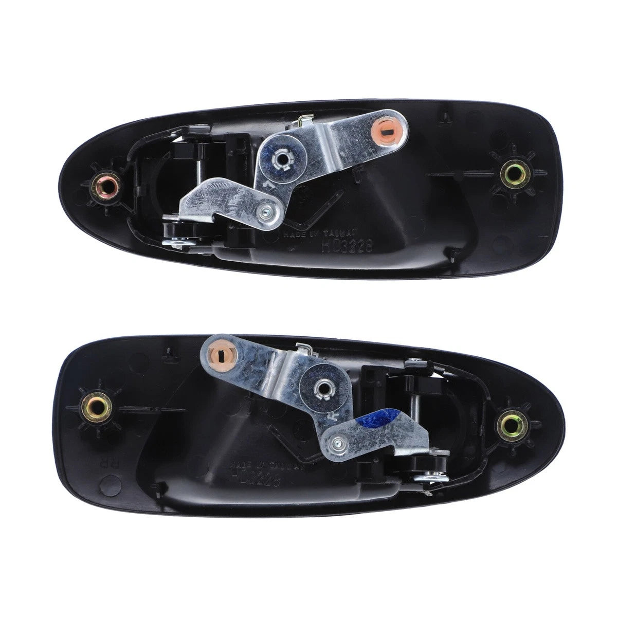 Set of 2 Black Door Handle Outer for Honda Civic (1991–1995)