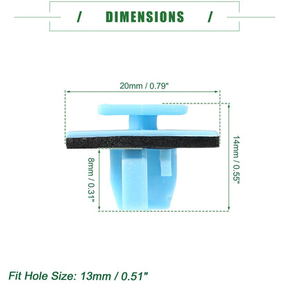 Wheel Opening Retainer Clips for Hyundai Santa Fe (2013-2021) - 100 Pcs