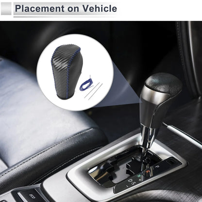 Gear Shift Knob Cover for BMW 3 Series (2004-2012) Black Carbon Fiber