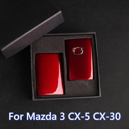 Red Remote Key Fob Cover for Mazda 3, CX-5, CX-9, CX-30 (2004–2023)