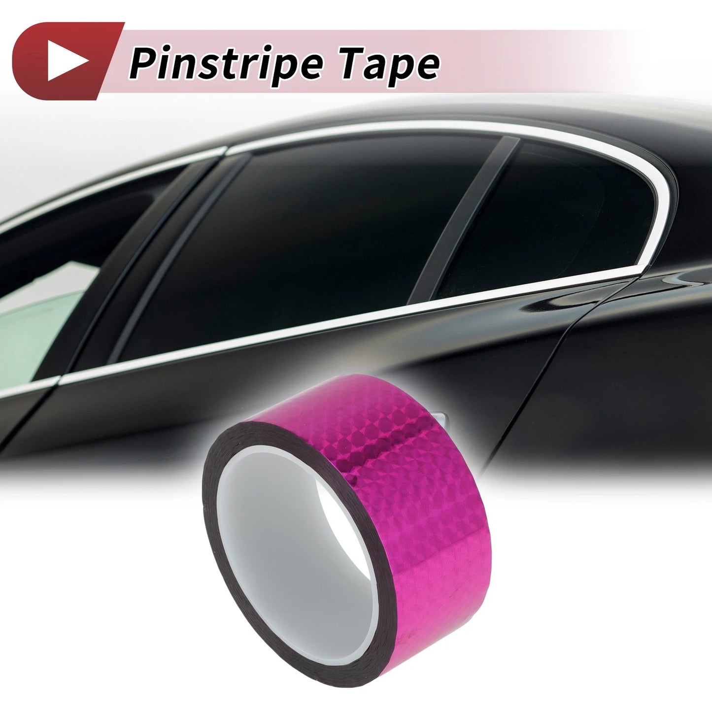 Pinstripe Tape 45mmx50m for Car Motorcycle Boat Laser Purple (1 Pcs)