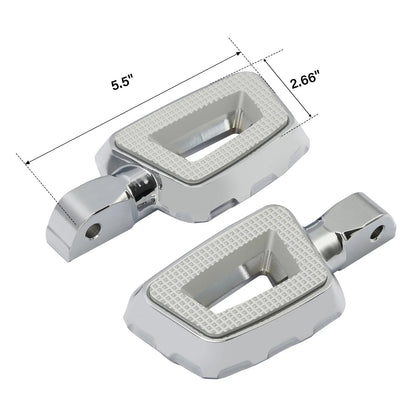 Chrome Passenger Footpegs for Harley Street Fat Bob 2018-2025