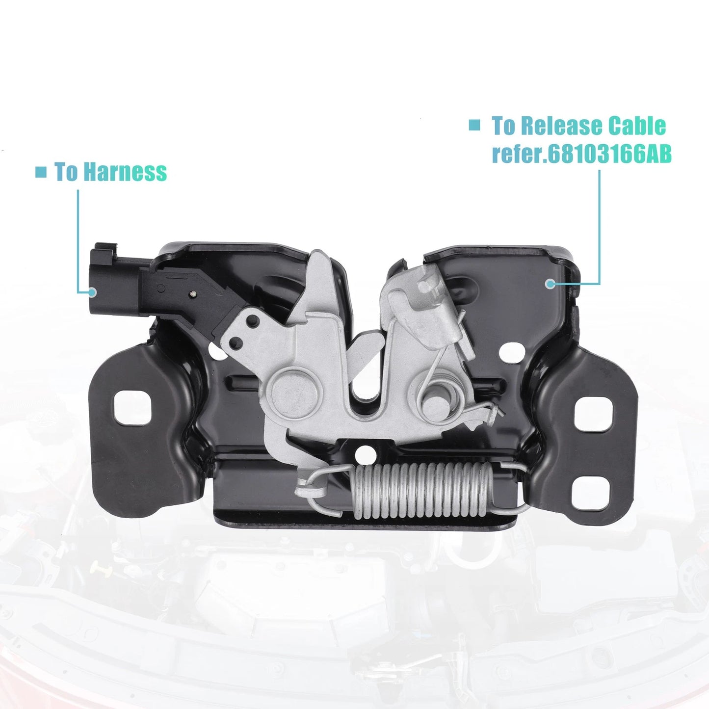 Hood Latch Lock Assembly for Jeep Cherokee (2014–2019) 68237158AB