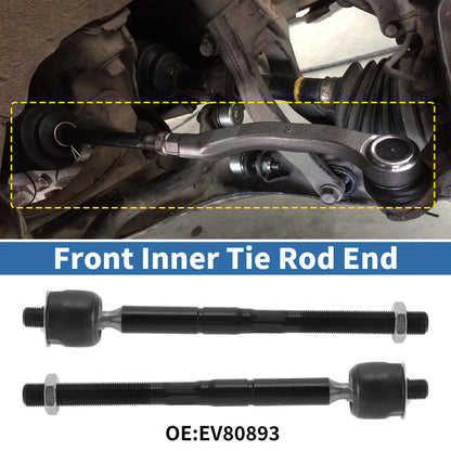 2 Pcs Front Inner Tie Rod End Links for Toyota Sienna (2004–2010) No.EV80893