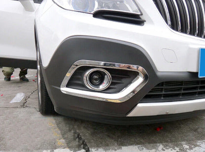 2 x ABS Chrome Front Fog Light Cover Trim Decor for Buick Encore (2013–2016)