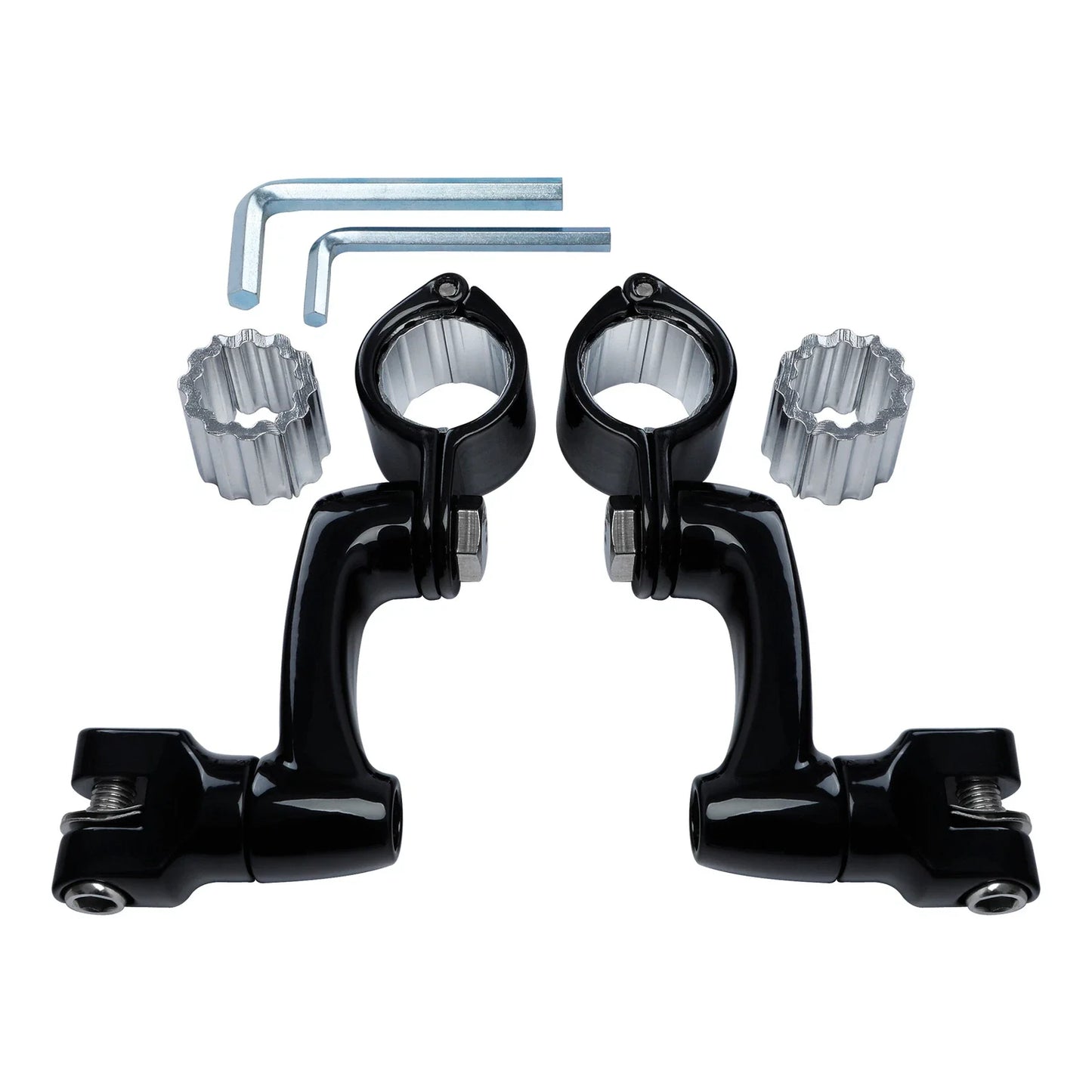 Black Highway Bar Footpegs for Harley Touring (2022-2023)