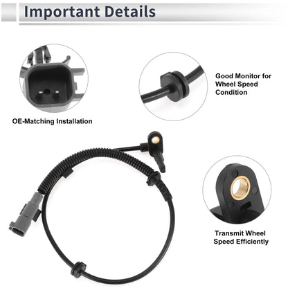 ABS Wheel Speed Sensor No. 94544450 for Chevrolet Sonic (2012–2020) Rear Left