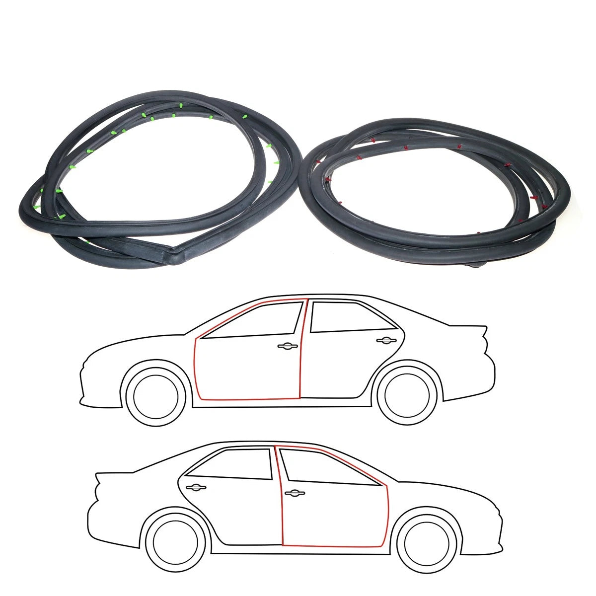 Front Door Weatherstrip Set for Toyota Dyna Truck (1977–1984)