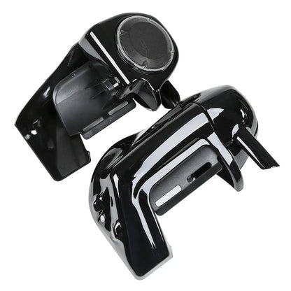 6.5'' Speaker Grills & Vented Leg Fairings for Harley Touring (1983-2013)