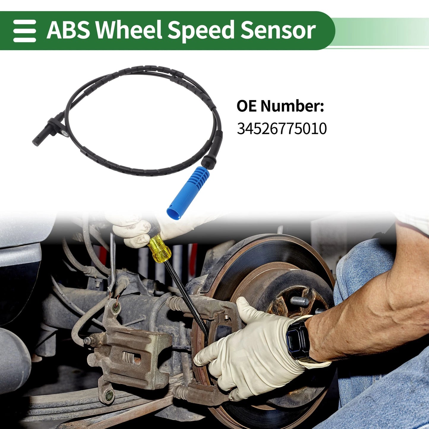 ABS Wheel Speed Sensor No. 34526775010 for BMW 335I E90 (2007–2013)