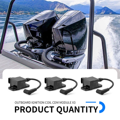 3Pcs Ignition Coil for Mercury Outboard Motor (30-300HP)