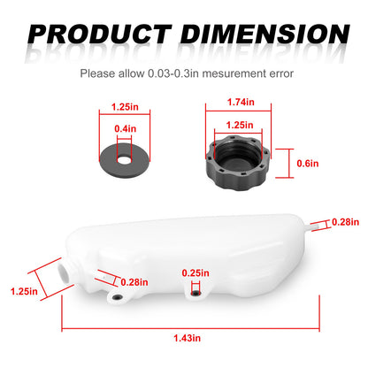 Coolant Water Tank Reservoir for Yamaha WR250F (2001–2006)