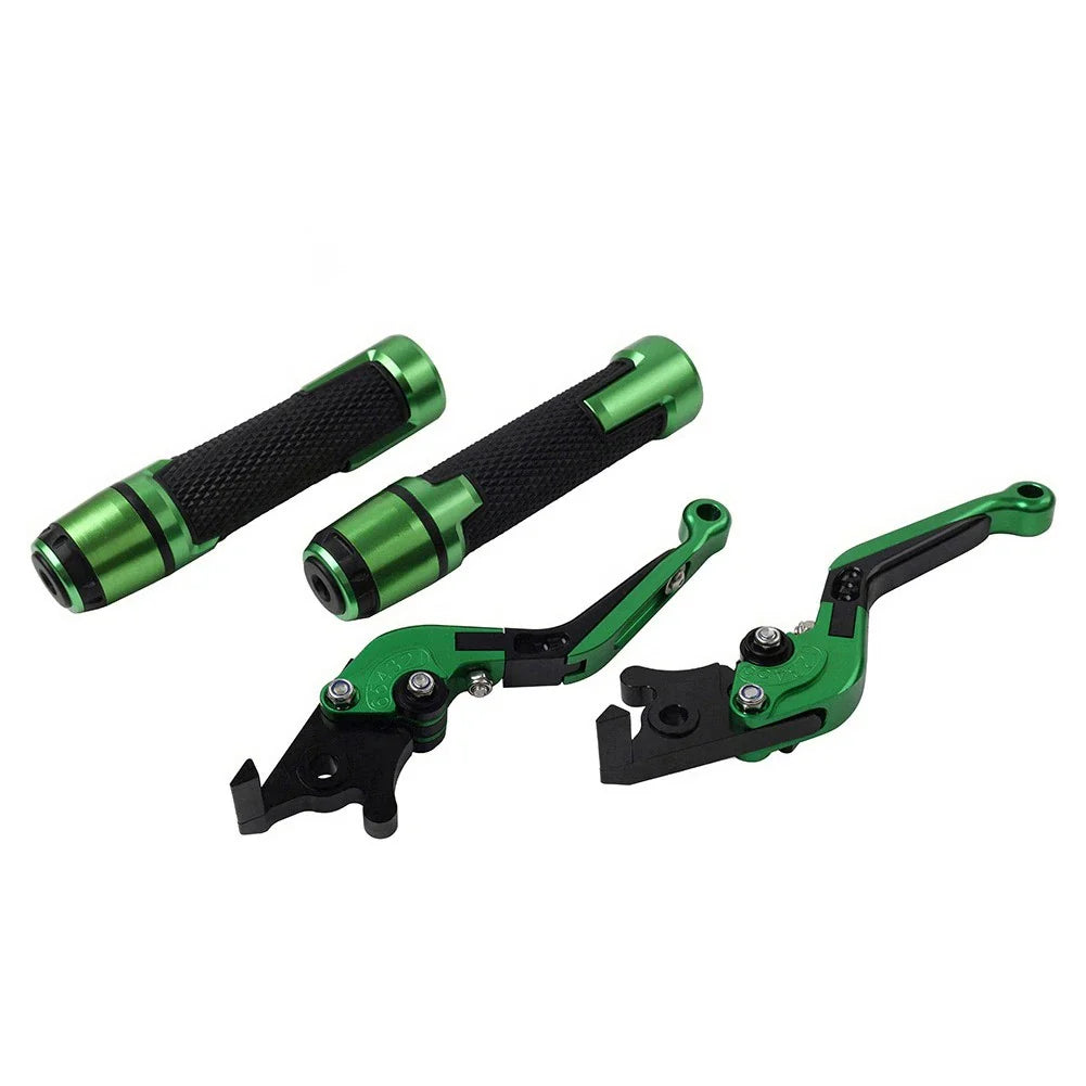 Folding Extendable Brake Clutch Levers & Handlebar Grips for Suzuki GSXR150