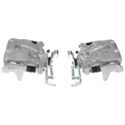Set of 2 Rear Disc Brake Calipers and Pads for Mazda 3 (2014–2019)