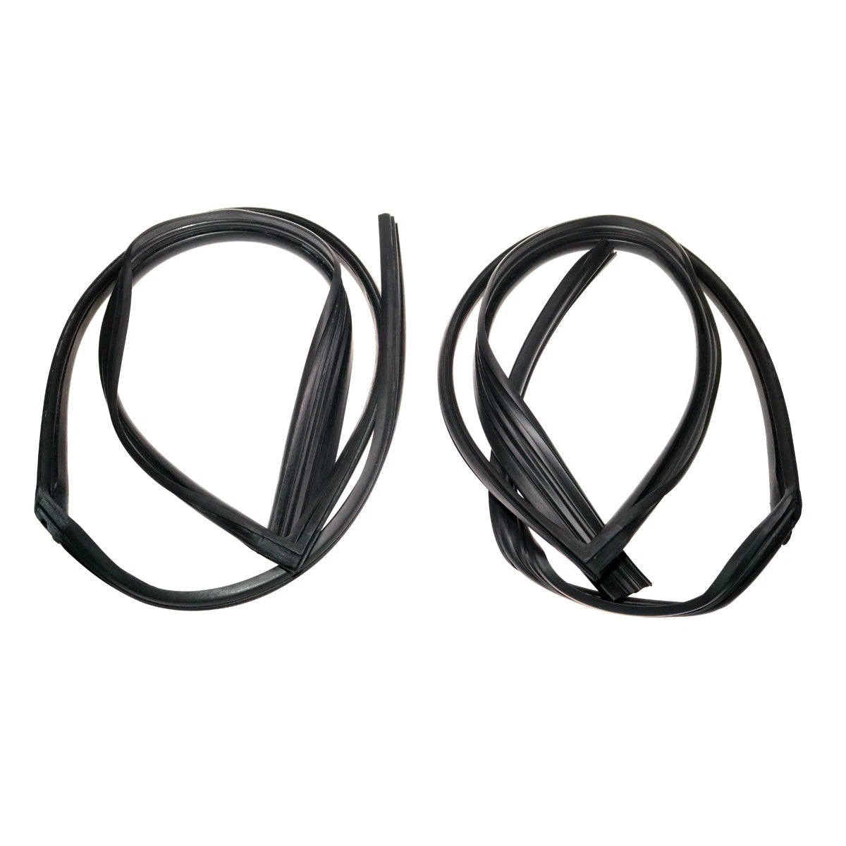 Set of 2 Front Door Glass Run Channel Seals for Honda Civic Sedan (1991–1995)