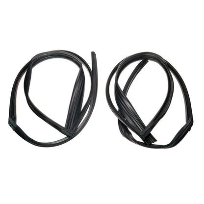 Set of 2 Front Door Glass Run Channel Seals for Honda Civic Sedan (1991–1995)